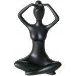 Boltze Home Dekorační figurka Jóga, žena, 10 cm černá – Hledejceny.cz