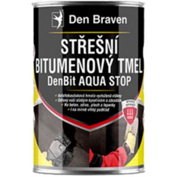 Den Braven DenBit AQUA STOP střešní bitumenový tmel 3 kg černý