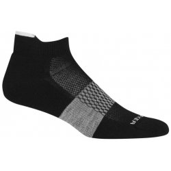 Icebreaker pánské merino ponožky Mens Multisport Light Micro Black/Snow/Metro Heather