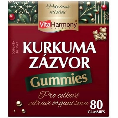 VitaHarmony XXL Kurkuma zázvor gummies 80 gummies – Hledejceny.cz