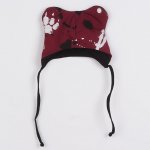 NEW BABY Kojenecká bavlněná čepička s oušky New Baby Paw tmavě růžová – Zboží Dáma