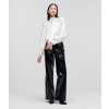 Dámská košile Karl Lagerfeld Silk blend BOW bílá