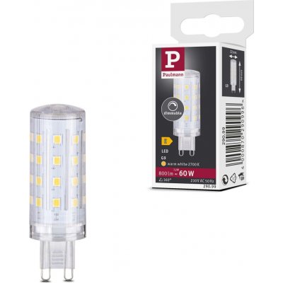 Paulmann Standard 230V LED G9 1ks-sada Dim 7,2W 2700K stmívatelné čirá – Hledejceny.cz