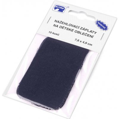 Nažehlovací záplaty 7,6x4,9 cm Varianta: 5 modrá tmavá, Balení: 1 sáček – Zboží Dáma