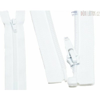 YKK Zip spirálový dělitelný bílý 45 cm – Zboží Mobilmania
