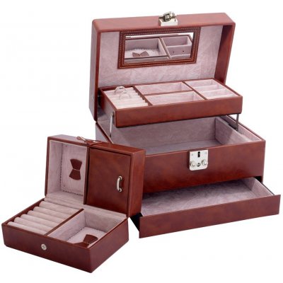 Lafira dámská šperkovnice 3037 hnědá – Zboží Dáma