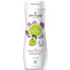 Dětské šampony Attitude Baby leaves Dětské tělové mýdlo a šampon 2v1 s vůní vanilky a hrušky 473 ml