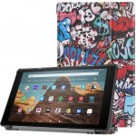 Protemio ART Zaklápěcí obal Amazon Kindle Fire HD 10 2019 / 2017 9. generace / 7. generace 54287 GRAFFITTI – Sleviste.cz