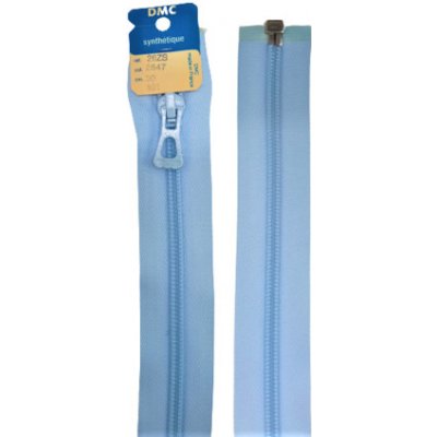 Zip DMC spirálový dělitelný No 6 délka 25 až 70 cm barva 2847 světle modrá délka 70 cm – Hledejceny.cz