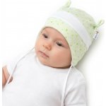 ESITO Kojenecká čepice s růžky hvězdička zelená – Zboží Mobilmania