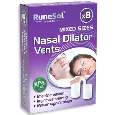 Runesol Nosní roztahovač proti chrápání, 8x smíšený čirý, zátka proti chrápání nosní dilatátory, – Hledejceny.cz