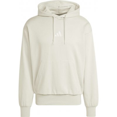 adidas M FEEL COZY HOODED Béžová,Bílá – Zboží Mobilmania