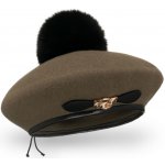 Krumlovanka dámský zimní baret s bambulí W-662 šedá – Hledejceny.cz