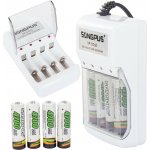 Jipos Tools Nabíječka baterií + 4x AA baterie 06264 JIPOS – Zboží Živě