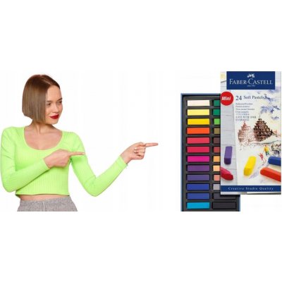 Faber-Castell Pastelové křídy Mini 24 barev – Zboží Dáma