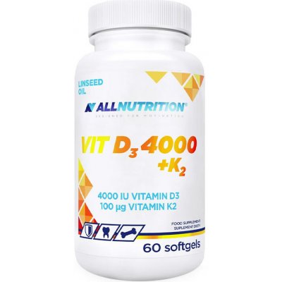 Allnutrition D3 4000 + K2 60 Softgels – Hledejceny.cz