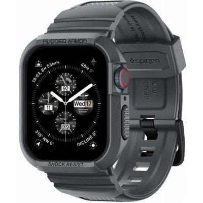 SPIGEN RUGGED ARMOR ”PRO” APPLE WATCH 4 / 5 / 6 / 7 / 8 / 9 / SE 44 / 45 MM DARK GREY ACS07387 – Zboží Živě