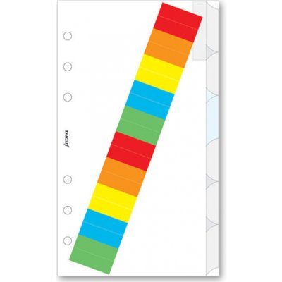 Filofax Krajové výřezy, barevné náplň osobních diářů A6