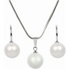 Levien sada náhrdelníku a náušnic Pearl Pearlescent SET-041 white