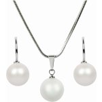 Levien sada náhrdelníku a náušnic Pearl Pearlescent SET-041 white – Zboží Mobilmania