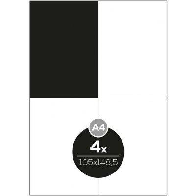 Emy 8588002038082 samolepící bílé A4 105 x 148,5 mm 100 listů – Sleviste.cz