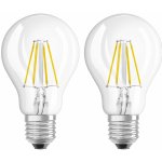 Osram 2Pak LED žárovka LED E27 A60 6,5W = 60W 806lm 2700K Teplá bílá 300° Filament STAR OSRSTALL0320 – Zboží Mobilmania