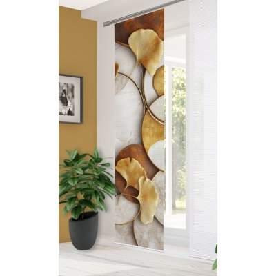 Home in green japonská stěna 84272 STORM 5007 zlata 245x60 cm (v x s) – Zboží Mobilmania