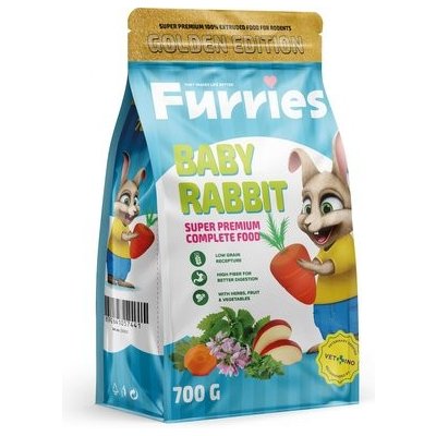 Furries Extrudované Granule Králík Junior 0,7 kg – Zboží Dáma