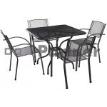 Zahradní kovová sestava MILANO II. 1+4 - Stůl 105x105 cm – Sleviste.cz