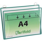 OFFICE LINE spol. s r.o. Velkokapacitní kapsy TARIFOLD se 2 očky, A4 na šířku, zelená – Zboží Živě