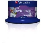 Verbatim DVD+R DL 8,5GB 8x, Printable, cakebox, 50ks (43703) – Sleviste.cz