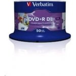 Verbatim DVD+R DL 8,5GB 8x, Printable, cakebox, 50ks (43703) – Hledejceny.cz