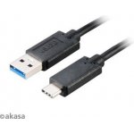 Akasa AK-CBUB27-10BK USB 3.1 C M - A M, 1m – Zbozi.Blesk.cz