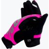 Rukavice na kolo 100% Brisker Wmn LF neon-pink/black