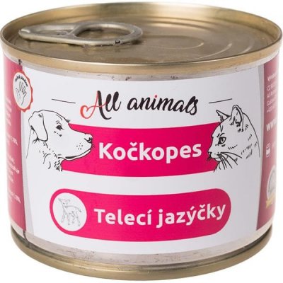 All Animals Kočkopes Telecí jazýčky 200 g – Sleviste.cz