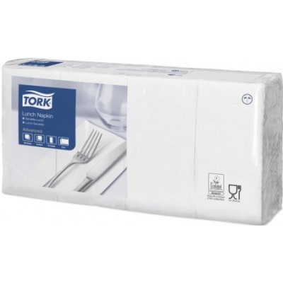 TORK Advanced ubrousky 2V 33x33cm bílá 200ks 477402 – Zboží Dáma