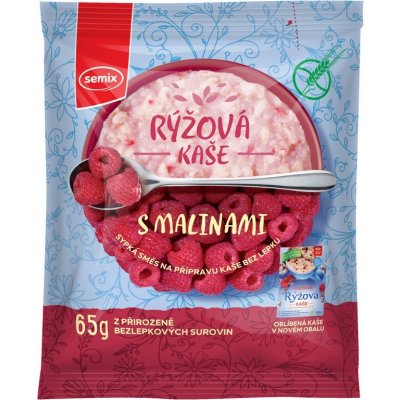 Semix Rýžová kaše malinová 65 g – Sleviste.cz