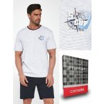 Cornette 471/110 Sailing cup pánské pyžamo krátké sv.šedé – Zboží Dáma