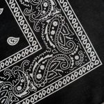 bavlněný šátek vzor Paisley černá – Zboží Dáma