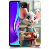 Pouzdro a kryt na mobilní telefon Xiaomi Acover Kryt na mobil Xiaomi Redmi 9C - Myška učitelka