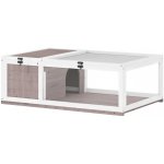 MM Handel Dřevěný želví domek PawHut 2 91 x 60,5 x 32 cm – Sleviste.cz