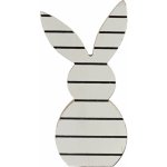 Textilomanie Velikonoční dřevěný králík WHITE BUNNY 14 cm bílý – Hledejceny.cz