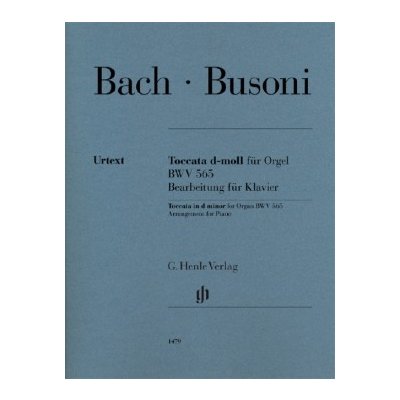 J.S. Bach, Ferruccio Busoni: Toccata in d minor for Organ BWV 565 noty na klavír