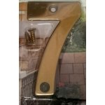 Classik číslo popisné 7, mosaz 7,3 cm – Zboží Mobilmania
