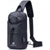 Taška  Bullcaptain taška přes rameno s USB Preben Modrá 6L BULLCAPTAIN XB0112