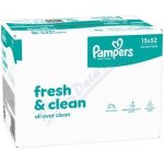 Pampers Fresh&Clean čistící ubrousky 15 x 52ks – Hledejceny.cz