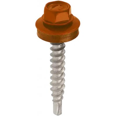 KLIMAS Farmářské šrouby FRS pozinkované lakované 4,8 x 35 mm RAL 8004 20 ks – Hledejceny.cz