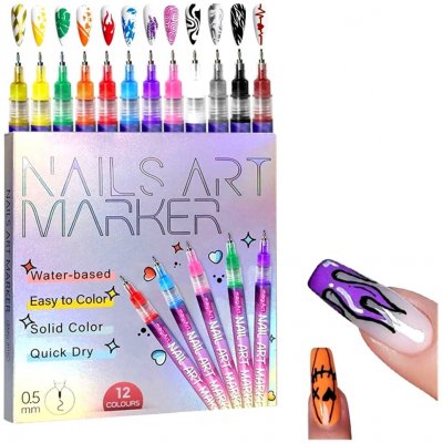Toybit Sada barev na nehty Fixy Nail art 12ks – Zbozi.Blesk.cz