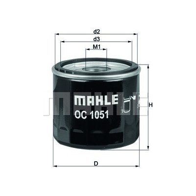 MAHLE ORIGINAL Olejový filtr OC 1051