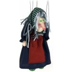 Mašek umělecká výroba Loutka dřevěná Ježibaba hrbatá,20 cm – Sleviste.cz